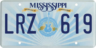 MS license plate LRZ619