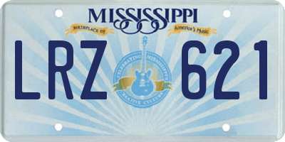 MS license plate LRZ621