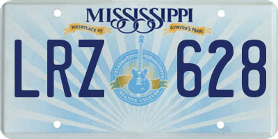 MS license plate LRZ628
