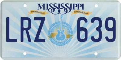 MS license plate LRZ639
