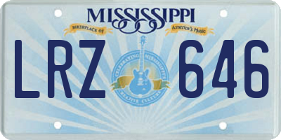 MS license plate LRZ646