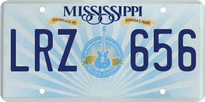 MS license plate LRZ656