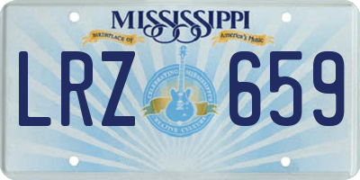 MS license plate LRZ659