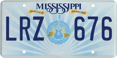 MS license plate LRZ676