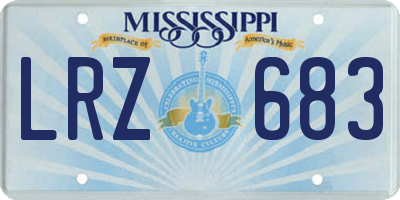 MS license plate LRZ683