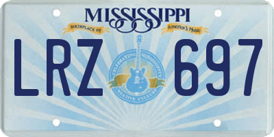 MS license plate LRZ697