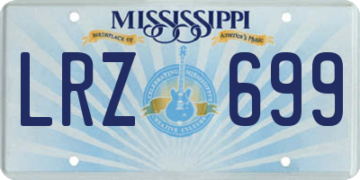MS license plate LRZ699