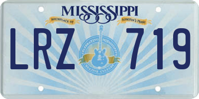 MS license plate LRZ719