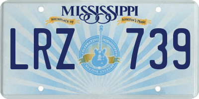 MS license plate LRZ739