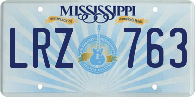 MS license plate LRZ763