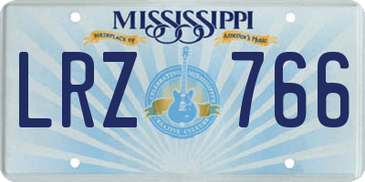MS license plate LRZ766
