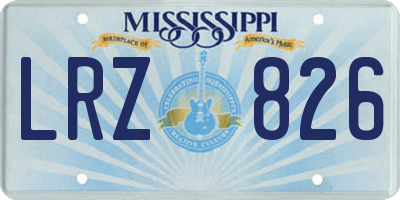 MS license plate LRZ826