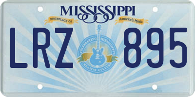 MS license plate LRZ895