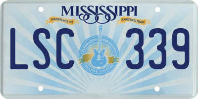 MS license plate LSC339