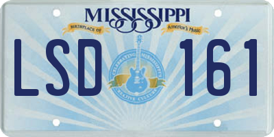 MS license plate LSD161