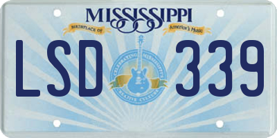 MS license plate LSD339