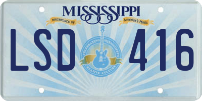 MS license plate LSD416