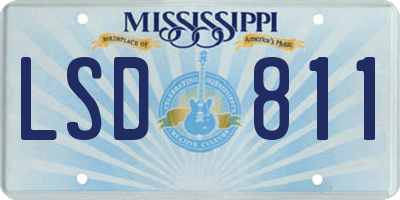 MS license plate LSD811