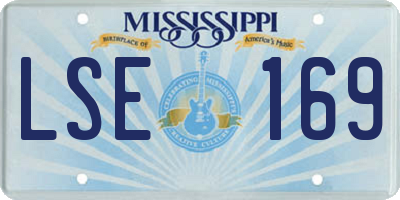 MS license plate LSE169