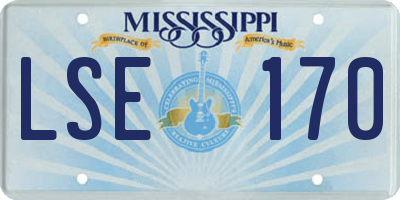 MS license plate LSE170