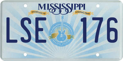 MS license plate LSE176