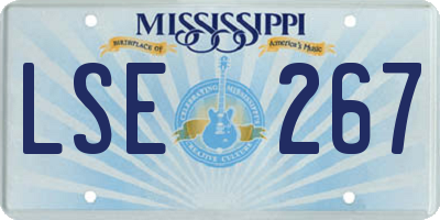 MS license plate LSE267