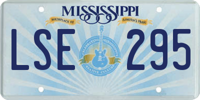 MS license plate LSE295
