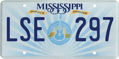 MS license plate LSE297