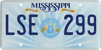 MS license plate LSE299