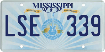 MS license plate LSE339