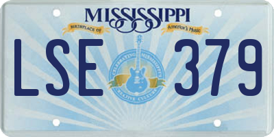 MS license plate LSE379