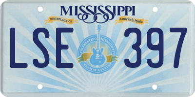 MS license plate LSE397