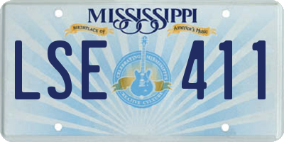 MS license plate LSE411
