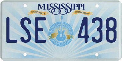 MS license plate LSE438