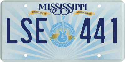 MS license plate LSE441