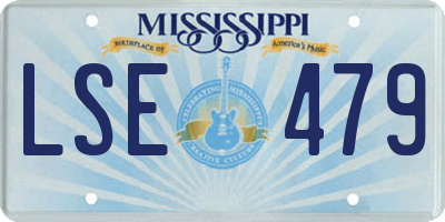 MS license plate LSE479