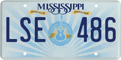 MS license plate LSE486