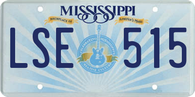 MS license plate LSE515