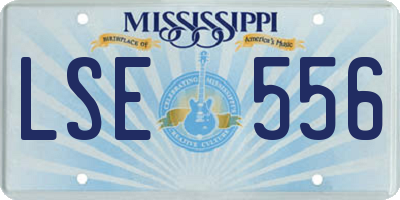 MS license plate LSE556