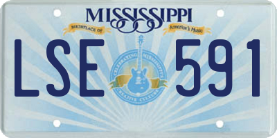 MS license plate LSE591