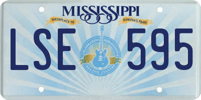 MS license plate LSE595