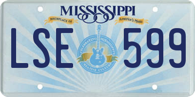 MS license plate LSE599