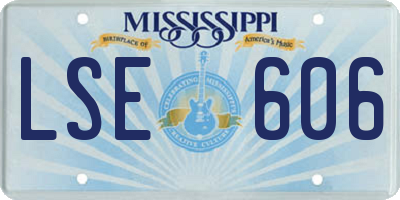 MS license plate LSE606