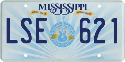 MS license plate LSE621