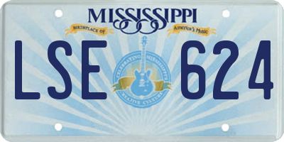 MS license plate LSE624