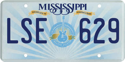 MS license plate LSE629