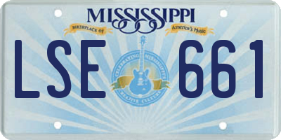 MS license plate LSE661