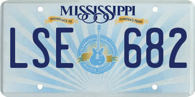 MS license plate LSE682