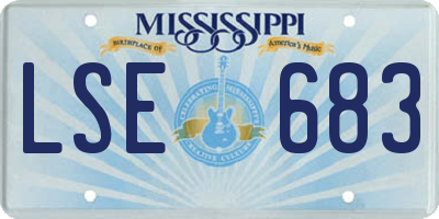 MS license plate LSE683