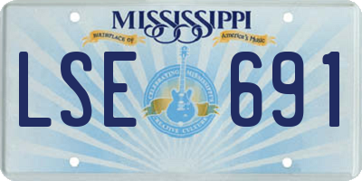 MS license plate LSE691